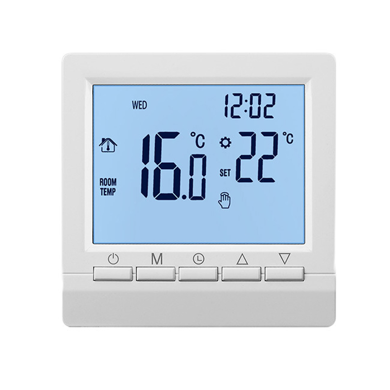 Smart Home Thermostat - Smart Thermostat Hygrometer Backlight Battery Wired