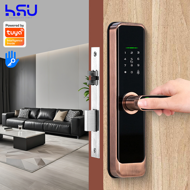 Smart Home Lock - Digital Smart Doorlock Passcode Home Wooden