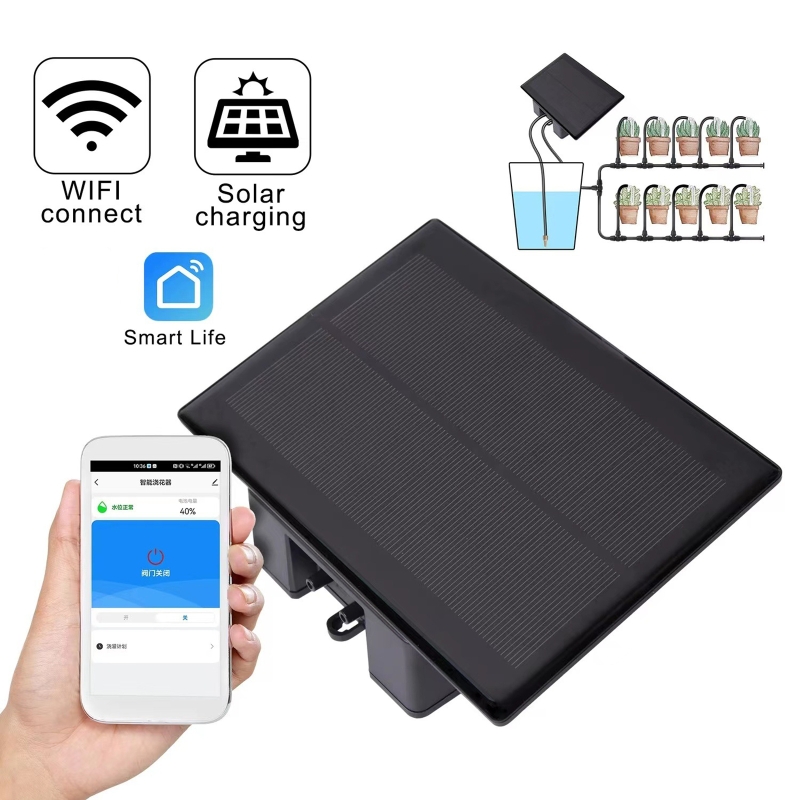 Smart Home Improvement - WIFI Solar Automatic Watering Machine Kit