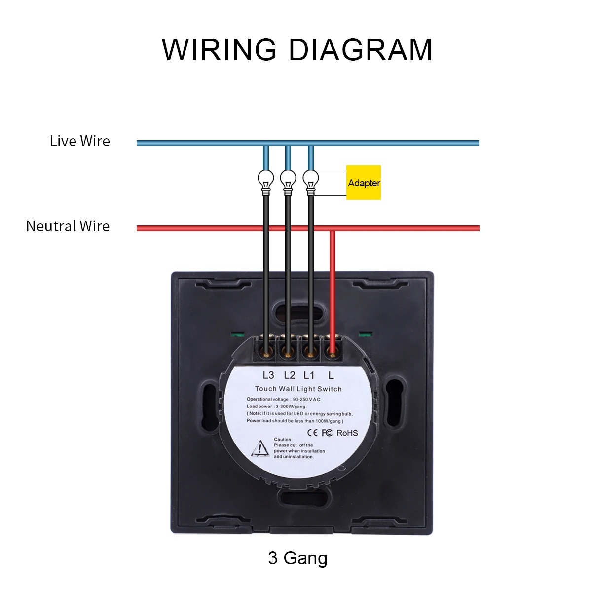 SESOO Remote Touch Switch, 3 G - Smart Home Matter ulasan dan harga