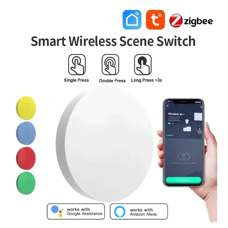 Tuya ZigBee Smart Wireless But - Smart Home Google ulasan dan harga