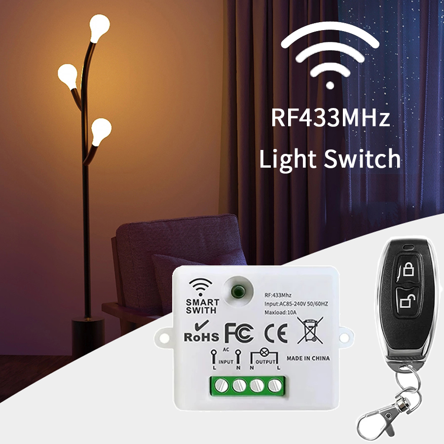RF 433MHz Wireless Remote Cont - Smart Home Remote ulasan dan harga
