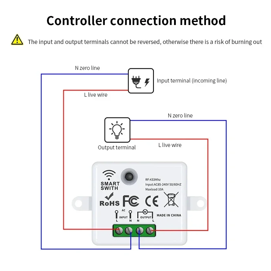 RF 433MHz Wireless Remote Cont - Smart Home Remote ulasan dan harga