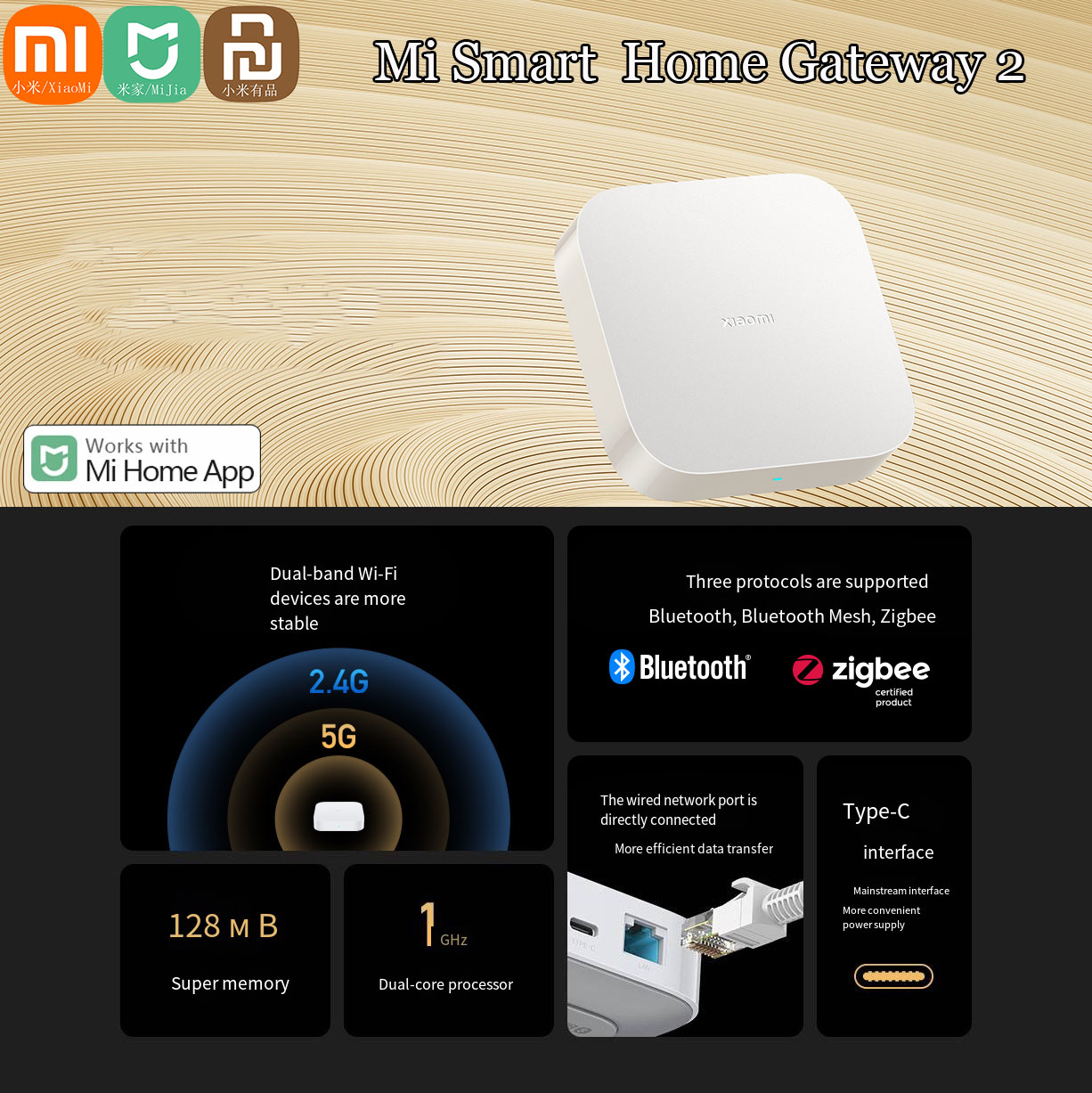 Original Xiaomi Mijia Smart Ho - Smart Home Hub Xiaomi ulasan dan harga