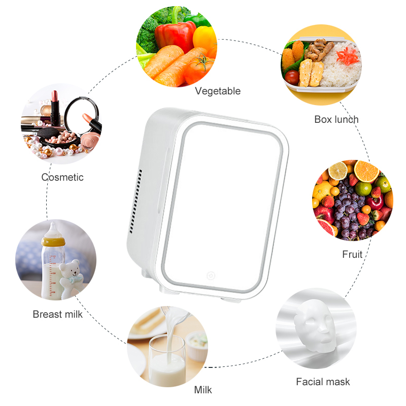 4L Mini Makeup Fridge WIth LED - Smart Home Retrofit ulasan dan harga
