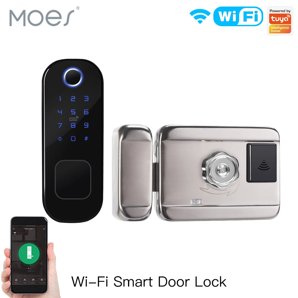 MOES WiFi Tuya Smart Lock Door - Smart Home Lock ulasan dan harga