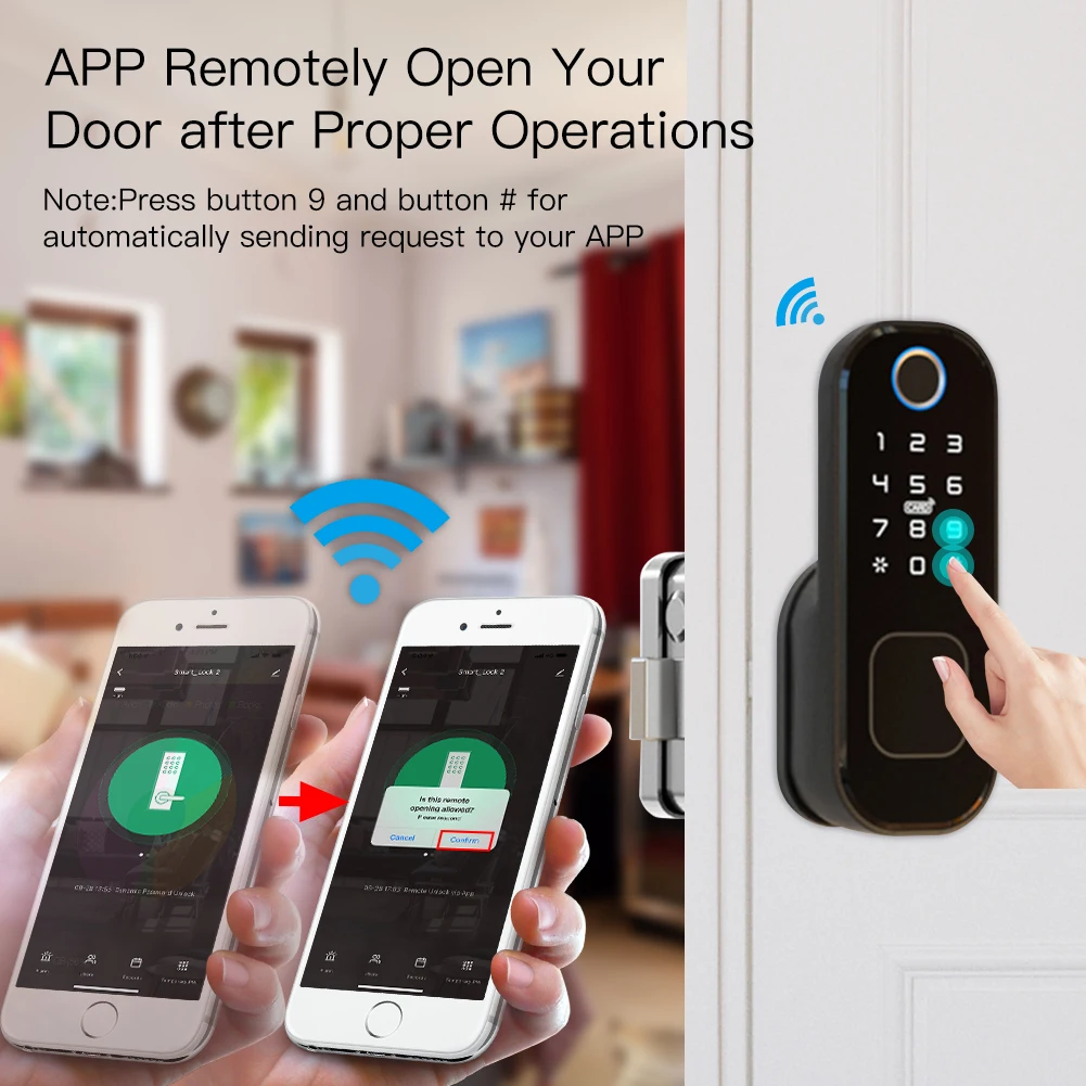 MOES WiFi Tuya Smart Lock Door - Smart Home Lock ulasan dan harga