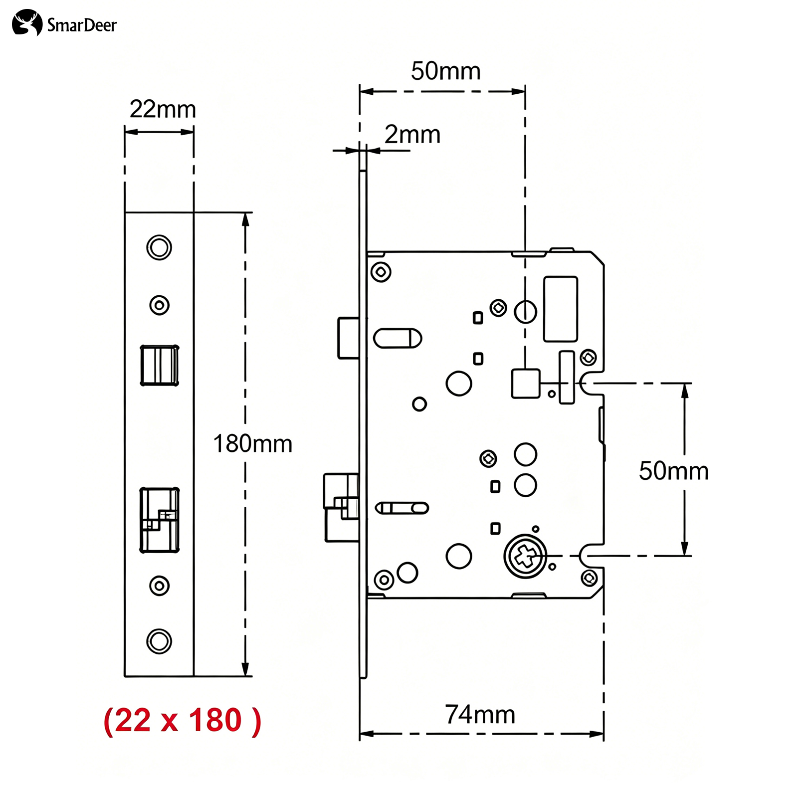 Adaptive Electronic Lock Body  - Smart Home Lock ulasan dan harga