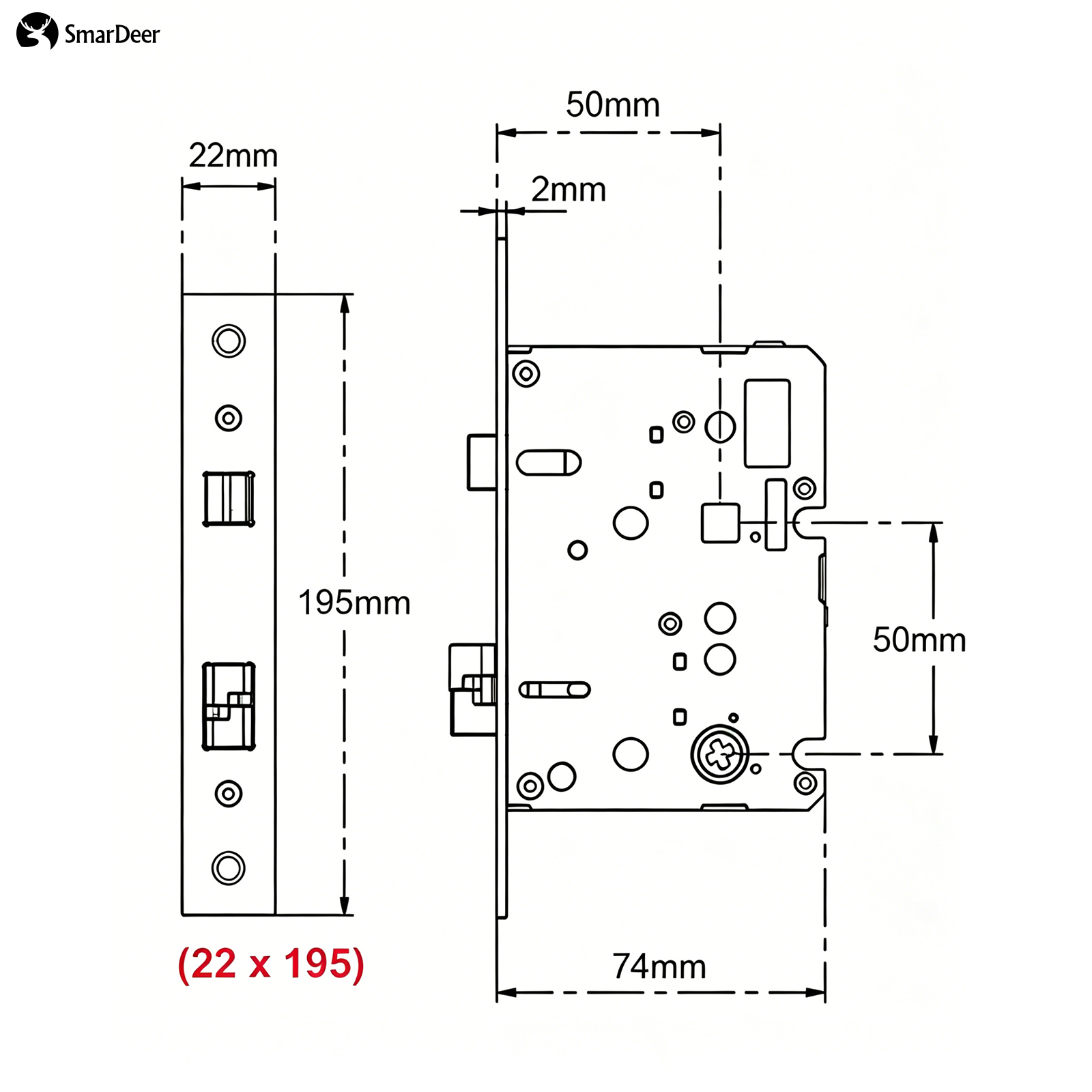 Adaptive Electronic Lock Body  - Smart Home Lock ulasan dan harga