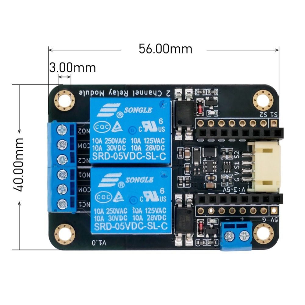 2CH Relay Module Input5V Activ - Smart Home Micro Bit ulasan dan harga