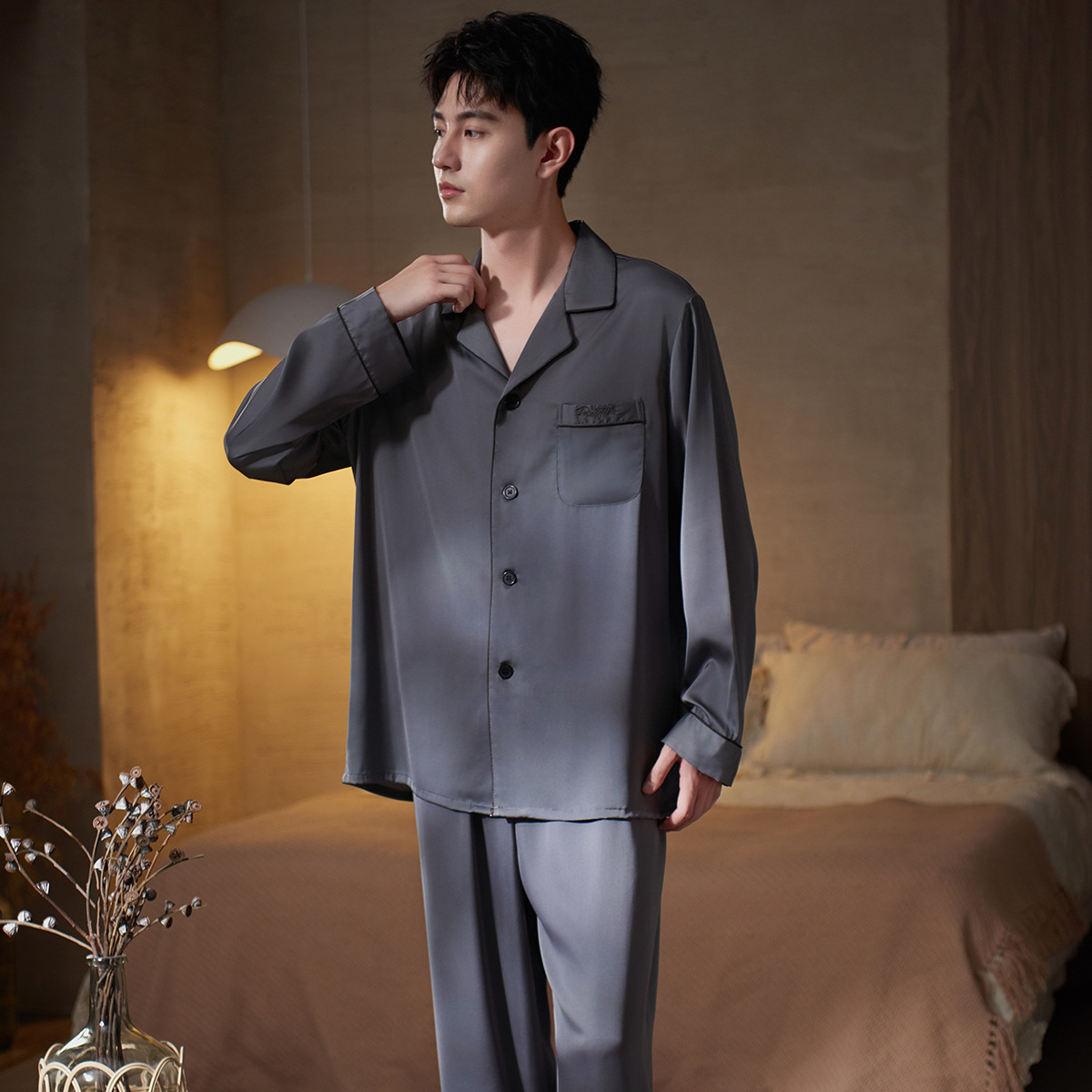 Men's spring and autumn ice si - Smart Home Simulation ulasan dan harga