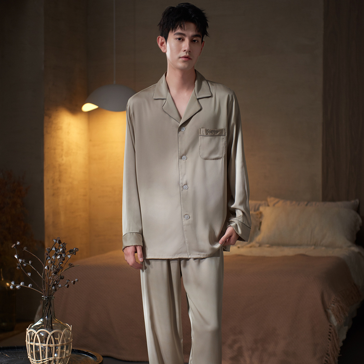 Men's spring and autumn ice si - Smart Home Simulation ulasan dan harga