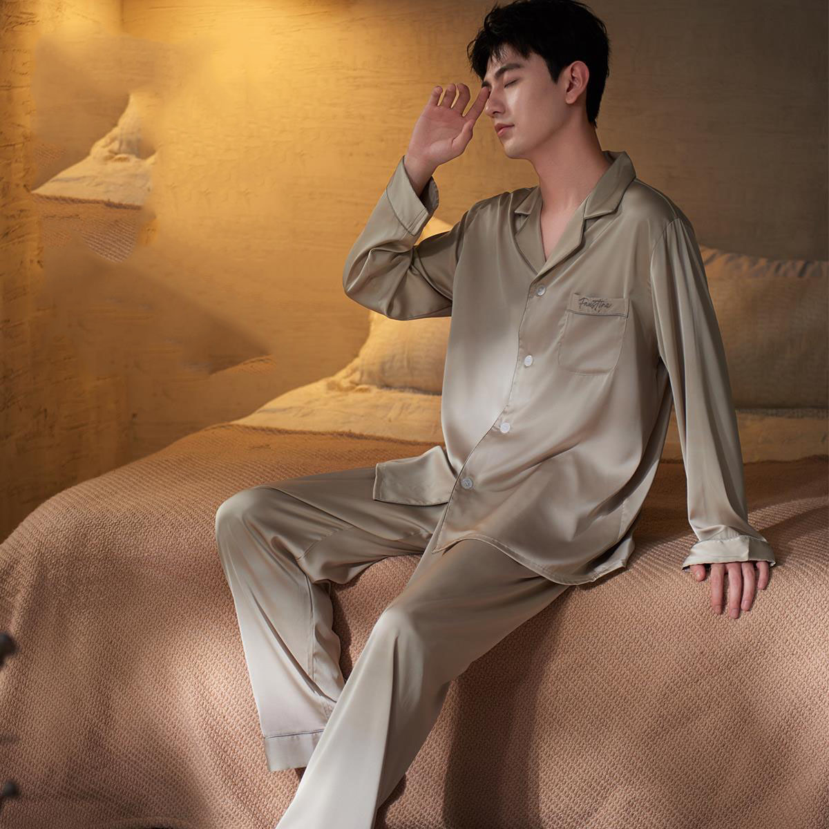 Men's spring and autumn ice si - Smart Home Simulation ulasan dan harga
