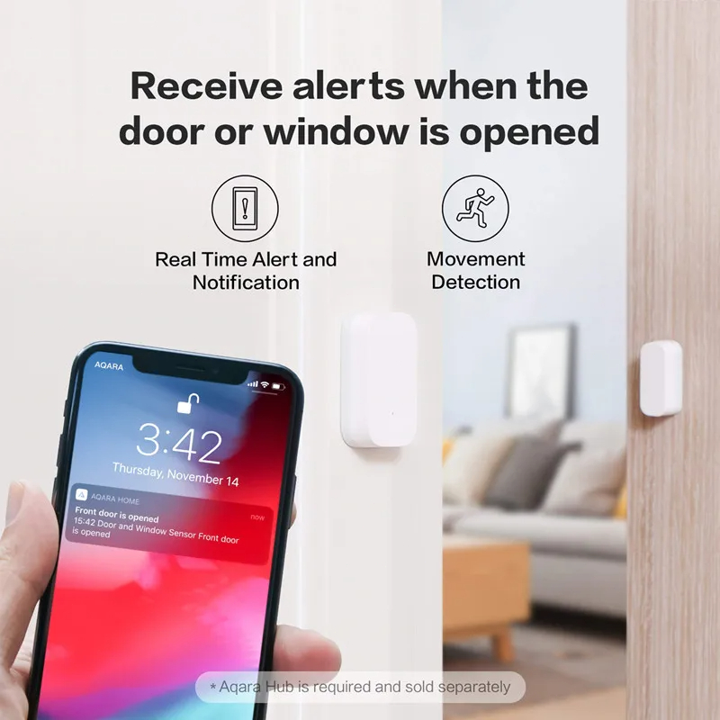 Aqara Door Window Sensor Zigbe - Smart Home Xiaomi ulasan dan harga
