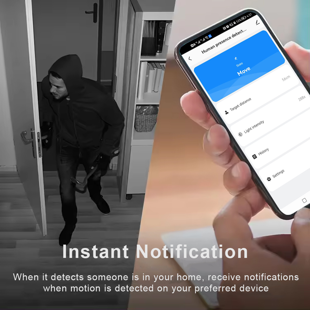 Tuya WiFi/Zigbee Human Presenc - Smart Home Retrofit ulasan dan harga