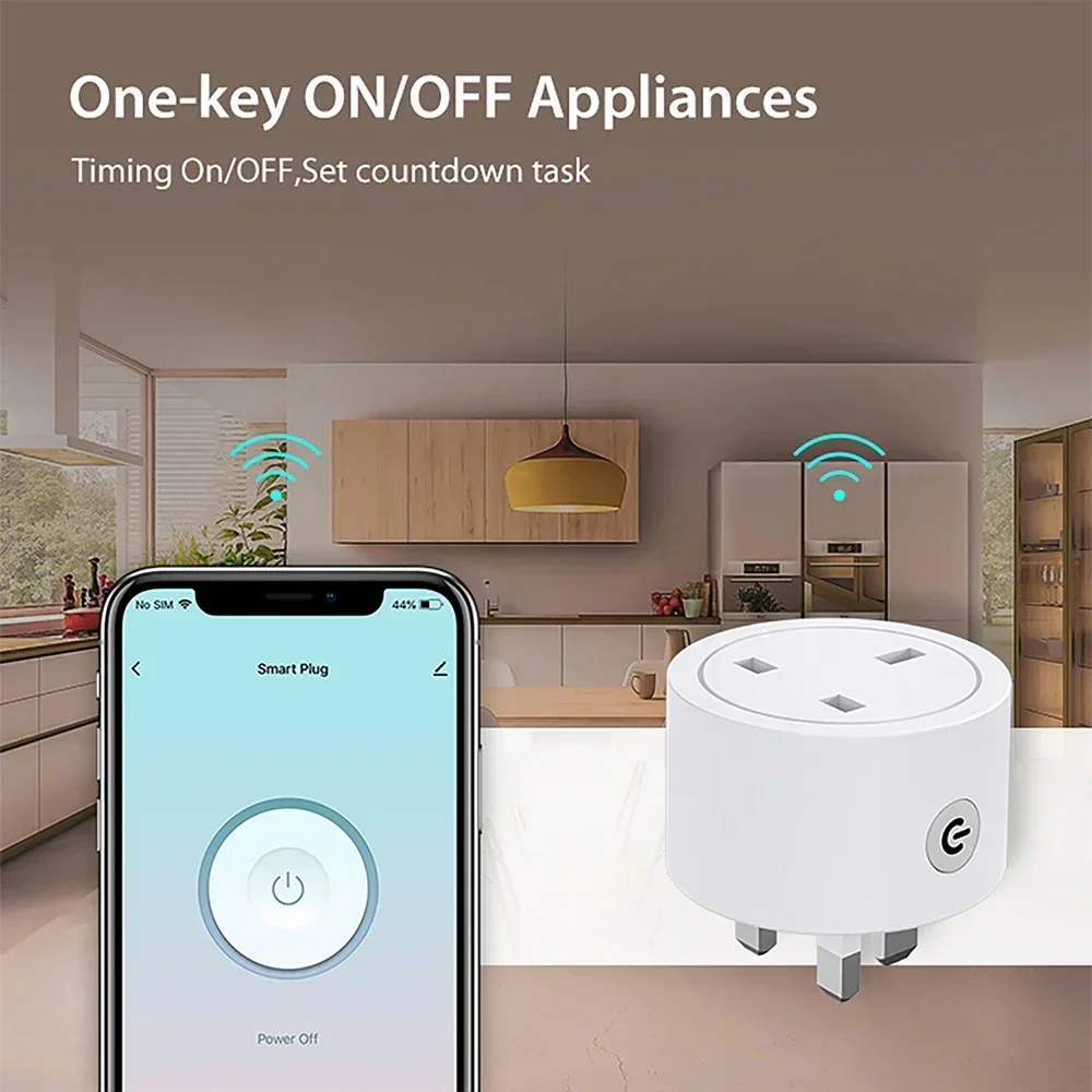 Zigbee Smart Plug 16A UK Socke - Smart Home Google ulasan dan harga