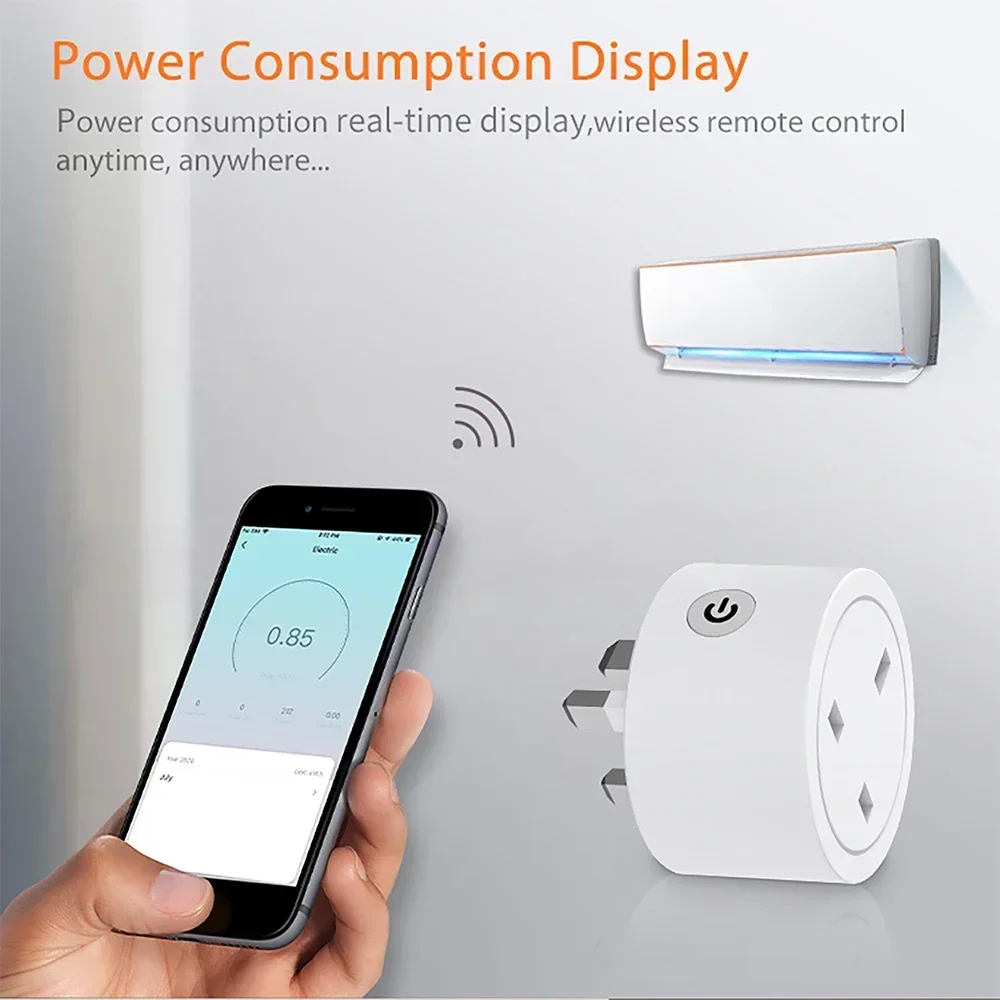 Zigbee Smart Plug 16A UK Socke - Smart Home Google ulasan dan harga