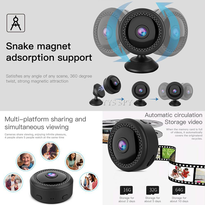 HD Wifi Mini Video Camera Digi - Smart Home Kamera ulasan dan harga