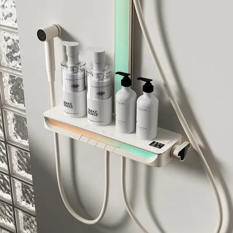 Brass Digital Waterfall Shower - Smart Home Thermostat ulasan dan harga