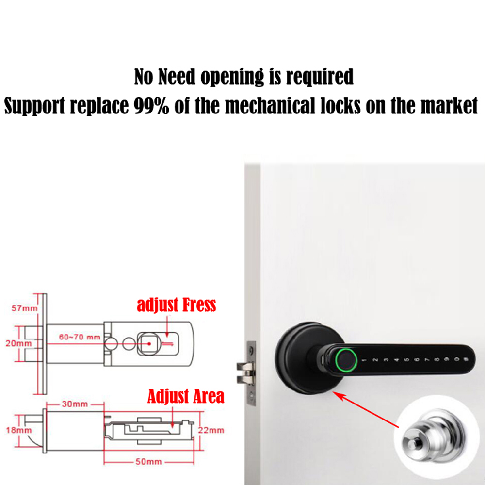 TTLock Smart Bluetooth Fingerp - Smart Home Lock ulasan dan harga