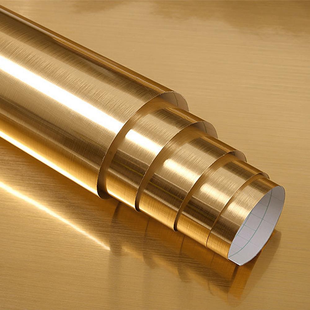 PVC Metal Brushed Gold Silver  - Smart Home Film ulasan dan harga