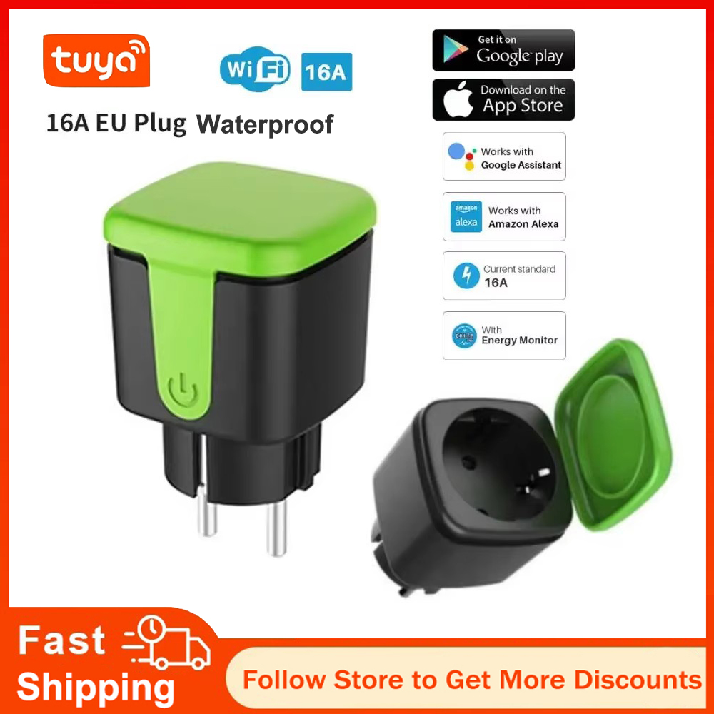 Tuya EU 16A WiFi Smart Waterpr - Smart Home Google ulasan dan harga