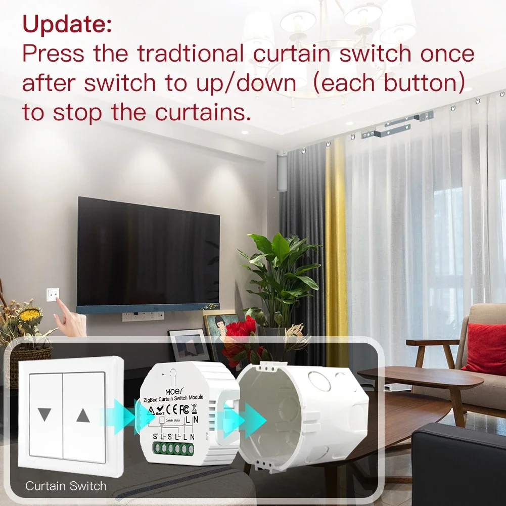MOES ZigBee 3.0 Smart Curtain  - Smart Home Improvement ulasan dan harga
