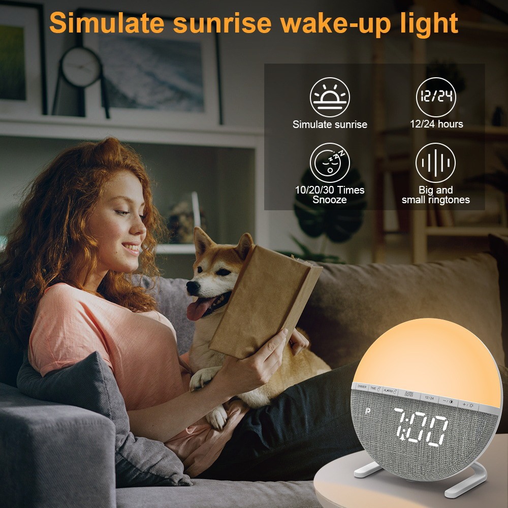 LED Wake Up Light Alarm Clock  - Smart Home Simulation ulasan dan harga