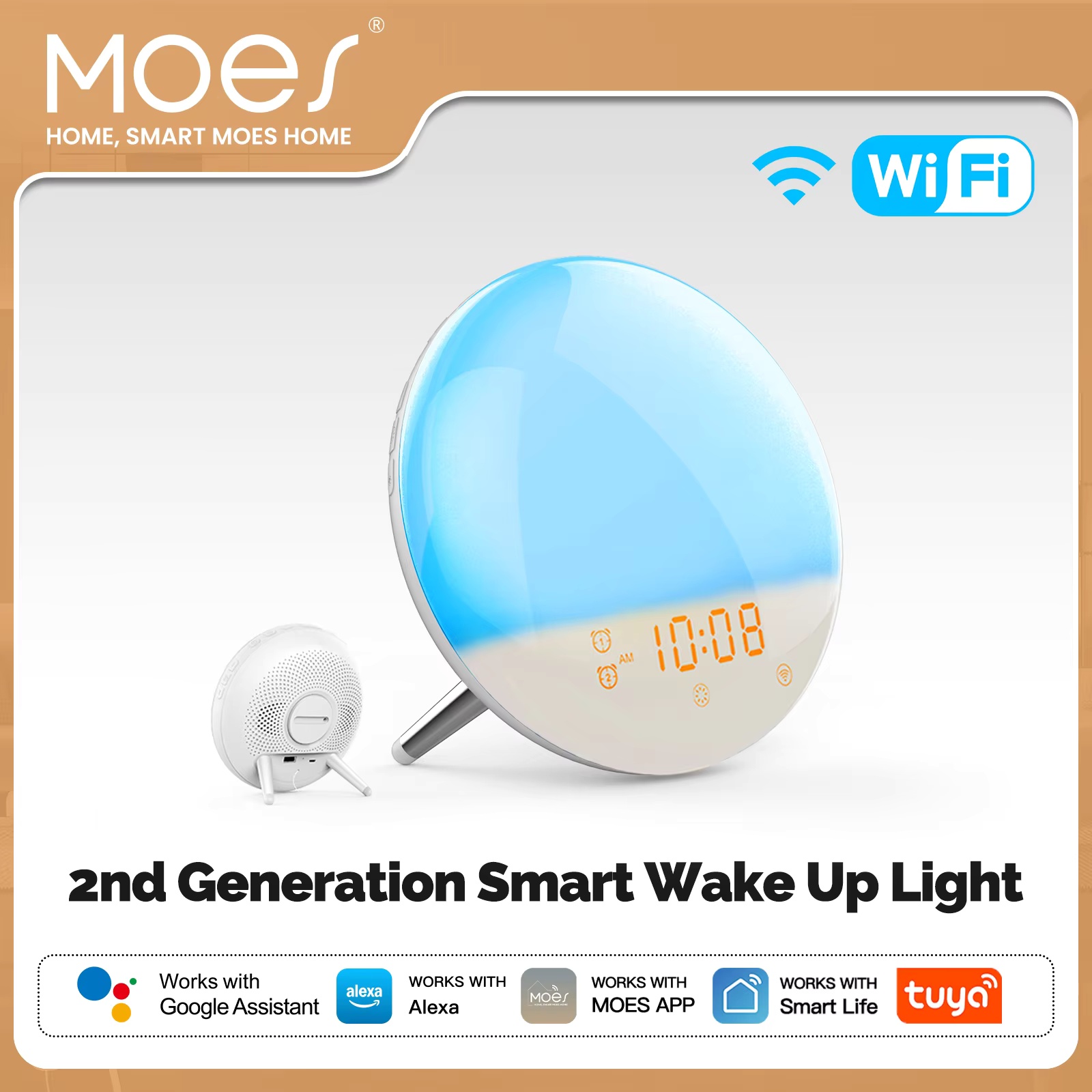 MOES WiFi Wake Up Smart Light  - Smart Home Simulation ulasan dan harga