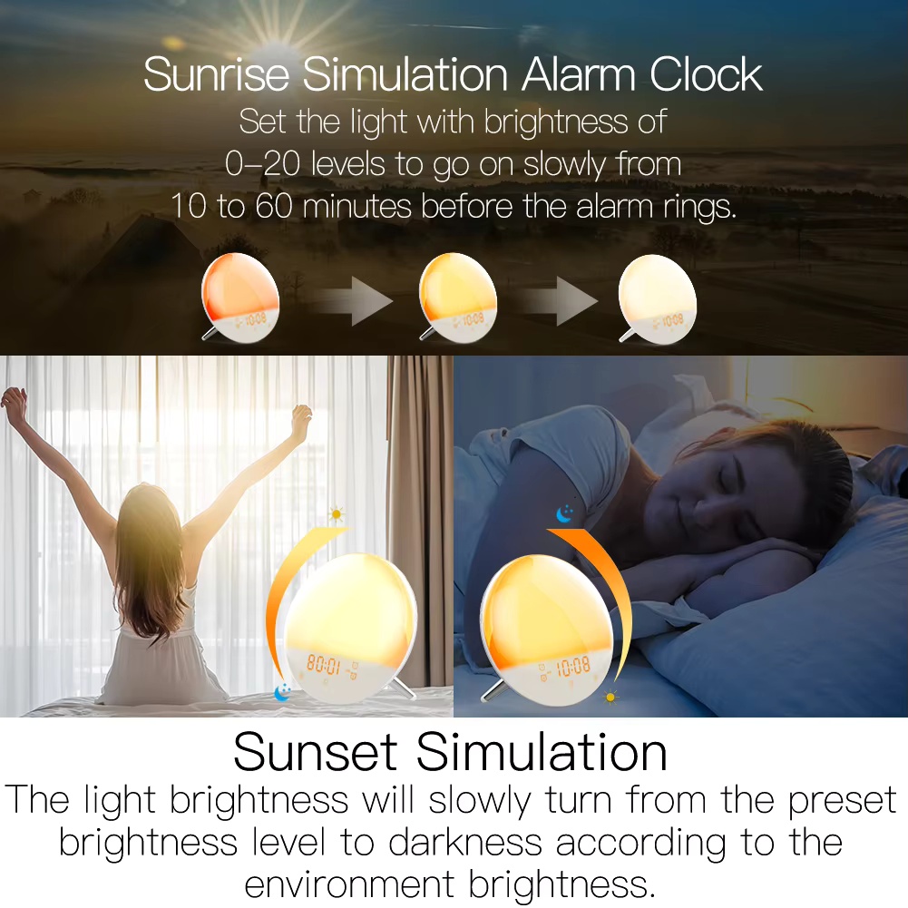 MOES WiFi Wake Up Smart Light  - Smart Home Simulation ulasan dan harga