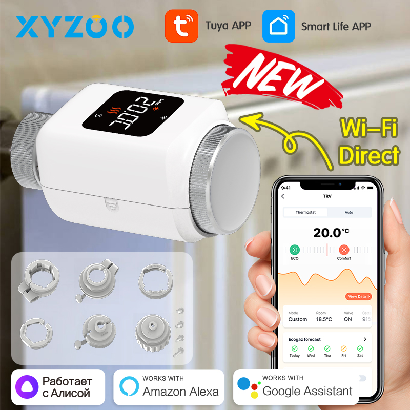 Tuya Smart WiFi Zigbee TRV Rad - Smart Home Thermostat ulasan dan harga