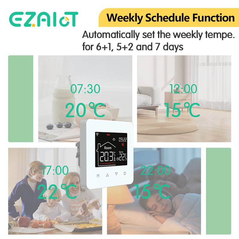 WiFi Tuya Smart Home Thermosta - Smart Home Thermostat ulasan dan harga