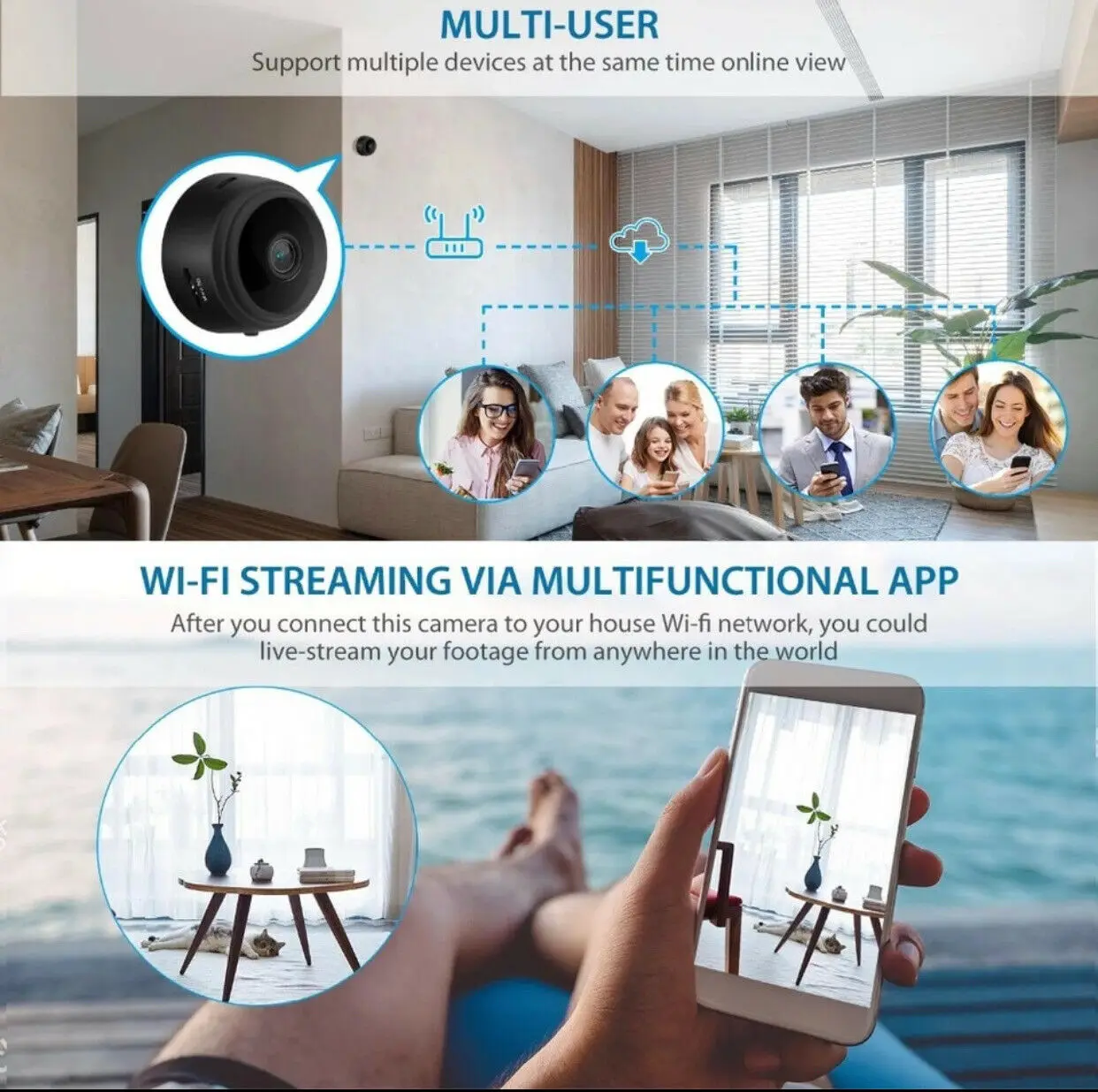 HD 1080P Mini Digital Wifi Cam - Smart Home Kamera ulasan dan harga