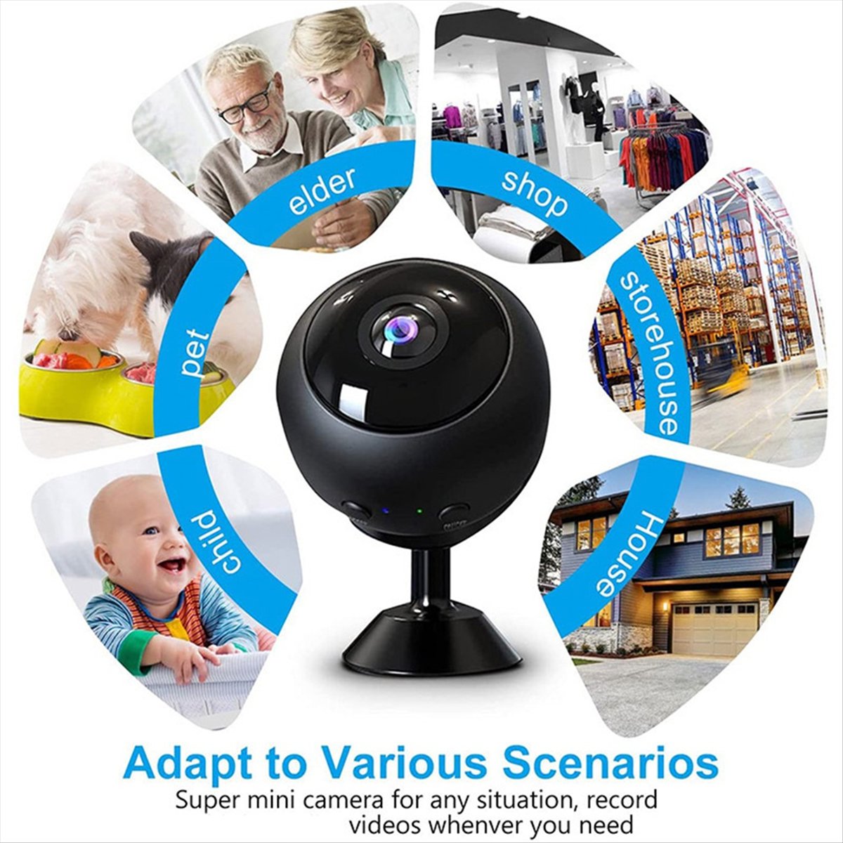 Stable- Fisheye HD Night Visio - Smart Home Kamera ulasan dan harga