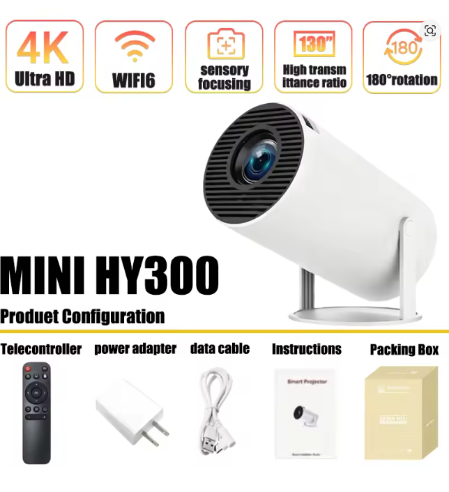Mini HY300 Portable Projector  - Smart Home Retrofit ulasan dan harga