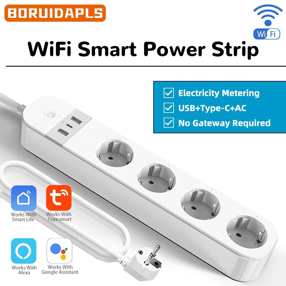 BORUIDAPLS EU Plug WiFi Smart  - Smart Home Or Smart Home ulasan dan harga