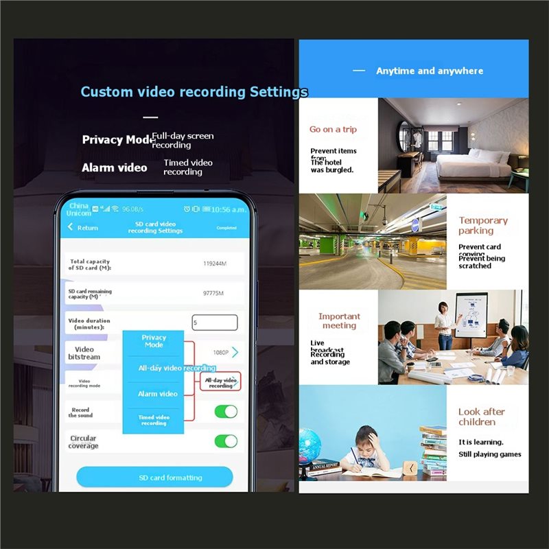 B04C-Mini Wifi Camera 1080P HD - Smart Home Network Rack ulasan dan harga