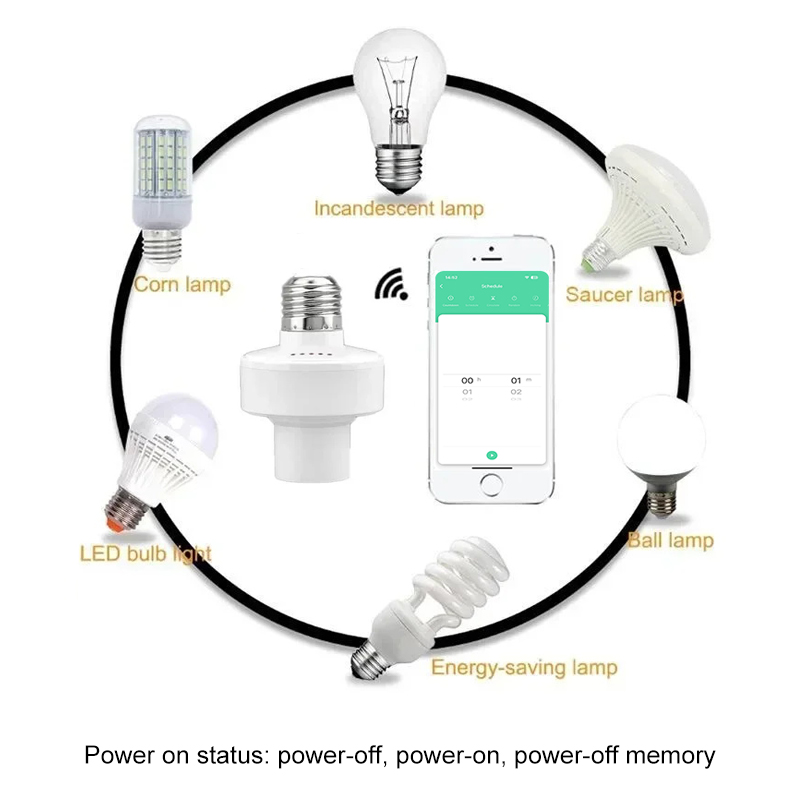 Tuya Smart E27 Socket Switch A - Smart Home Google ulasan dan harga